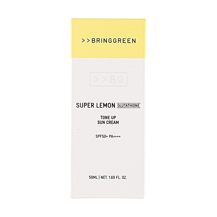 Bring Green Super Lemon Glutathione Tone-Up Sun Cream 1.69fl oz, Brightening Tone-Up Sunscreen 5