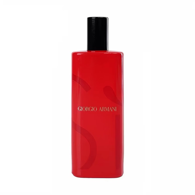 【Expédition directe de Hong Kong】 Giorgio Armani Sì Eau de Parfum pour femme 15ml format voyage Notes florales et fruitées Poivre rose + Poire + Cassis + Rose + Jasmin + Vanille EDP longue durée