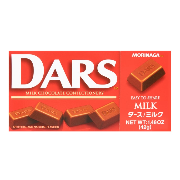 日本MORINAGAGA森永 DARS 絲滑細膩牛奶巧克力 42g【情人節禮物】