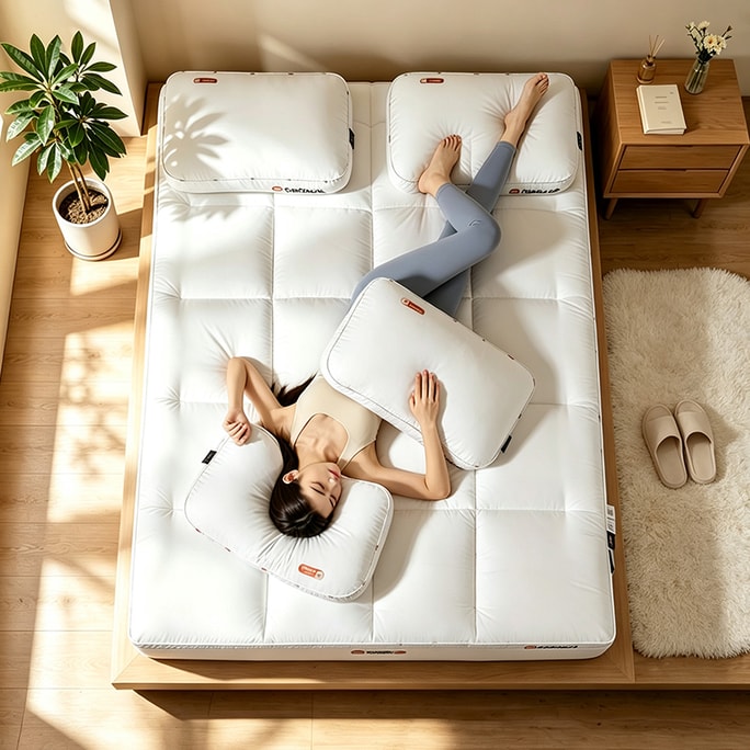 Wool Mattress Topper 1.5×2m 6cm 【100% Australian Wool】soft & Non-itchy. Moisture-wicking, Stays Fluffy. Non-slip. Great For Double Beds.