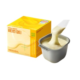 韩国MEDIHEAL美迪惠尔 维他精华软膜套装 精华&面膜双效组合 99%高纯度VC&谷胱甘肽 28g 焕亮淡斑祛痘印 敏感肌可用