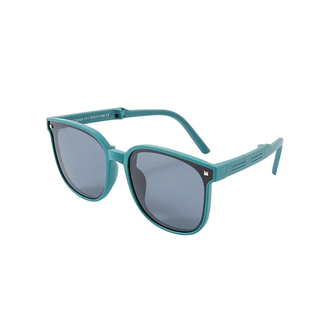 Children's sunscreen foldable sunglasses UV protection goggles sunglasses sunshade sunglasses Glacier Blue