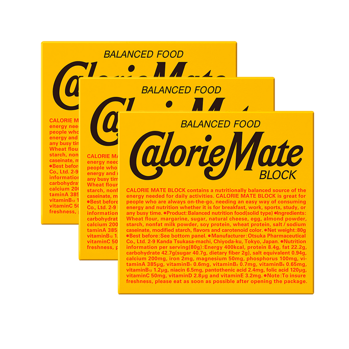 Otsuka CalorieMate Balanced Food Block  cheese Flavor 80g 3-box set