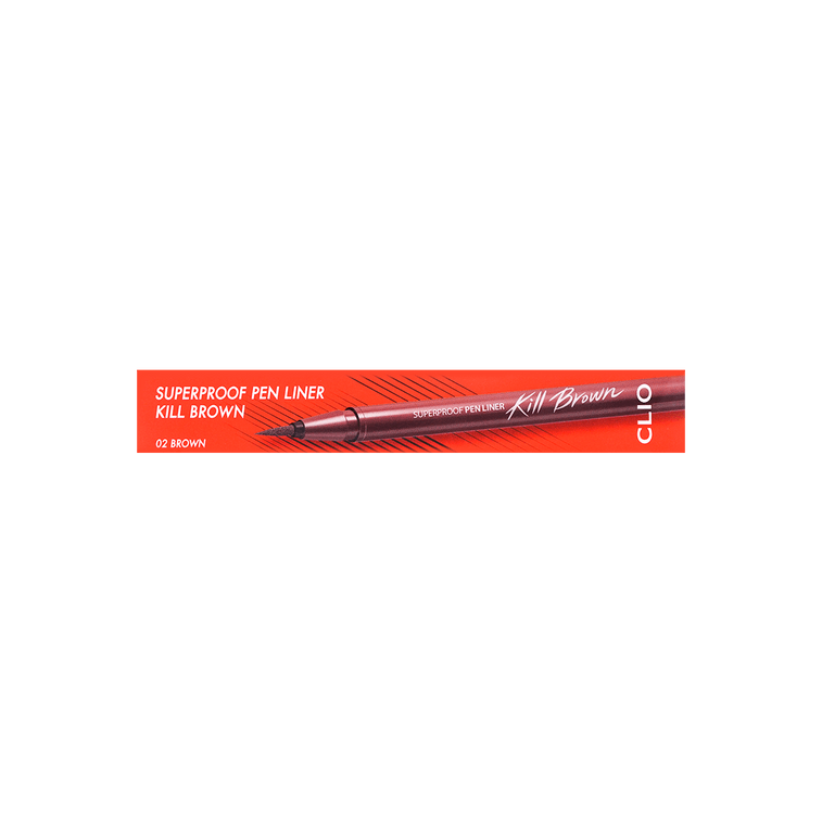 CLIO Kill Brown Superproof Pen Liner #02 Brown 0.01 fl oz Anti-taches 3