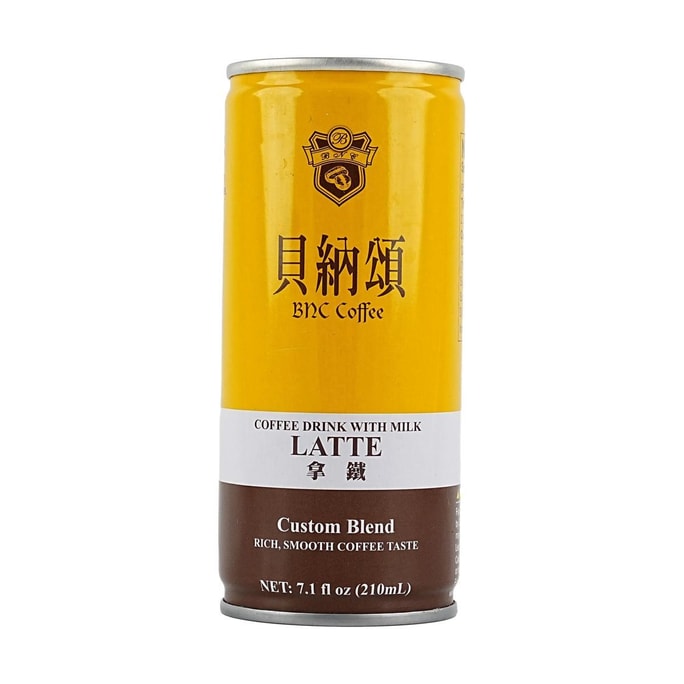 贝纳颂 拿铁咖啡 即饮咖啡 210ml