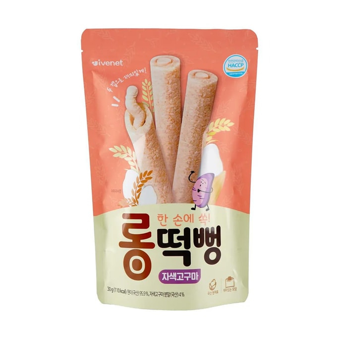 韩国IVENET 谷物棒饼干 婴儿磨牙棒 宝宝零食 红薯味 30g