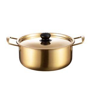 Korean Style Noodle Pot Thickened Stainless Steel Ramen Pot Cooking Pot 7.8 Inch With Lid