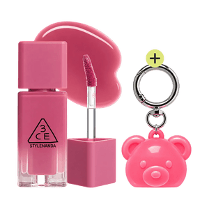 Gummy Oil Tint #03 Glowy 0.14oz 【OY Limited】【High Gloss Oil Finish】【Gummy Bear Keyring Included】
