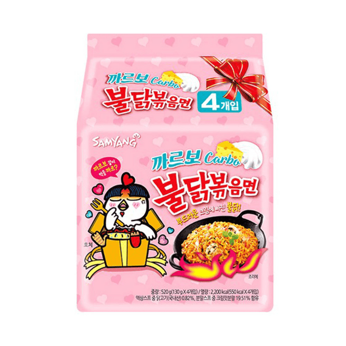 【韩国直邮】韩国SAMYANG三养 奶油芝士火鸡面130g x 4p