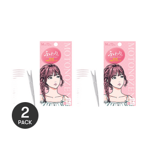 日本MOTONZEN素之然 單面網狀紋雙眼皮貼 M號 72枚