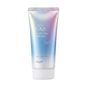 SKIN AQUA Tone Up UV Essence, SPF50+ PA++++, 2.47 oz #White【Natural Brightening Sunscreen】