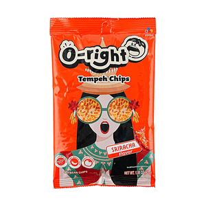 韩国CJ希杰 O-RIGHT 是拉差辣椒风味天贝脆片 45g 【香脆可口】【植物蛋白】