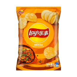 百事LAY'S乐事 薯片 香酥烤鱼味 70g