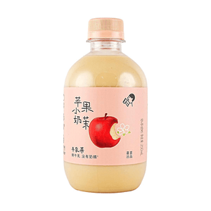 Apple Jasmine Green Tea Milk Tea 11.83 fl oz【Low Calories Low Fat】
