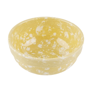 韩国POLAATHOME RETRO MARBLE 大理石系列圆形碗 ins创意泼墨密胺餐具 小号 黄油色 300ml