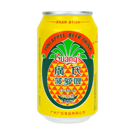 【Non Alcoholic Drink】Guang's Pineapple Beer - Fruity Soda, 11.15fl oz