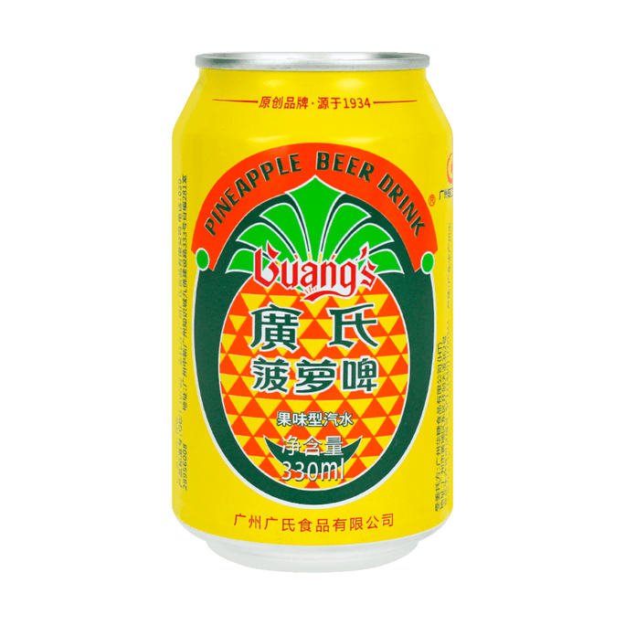 【全美超低价】广氏 菠萝啤 果味型汽水 330ml 无酒精 