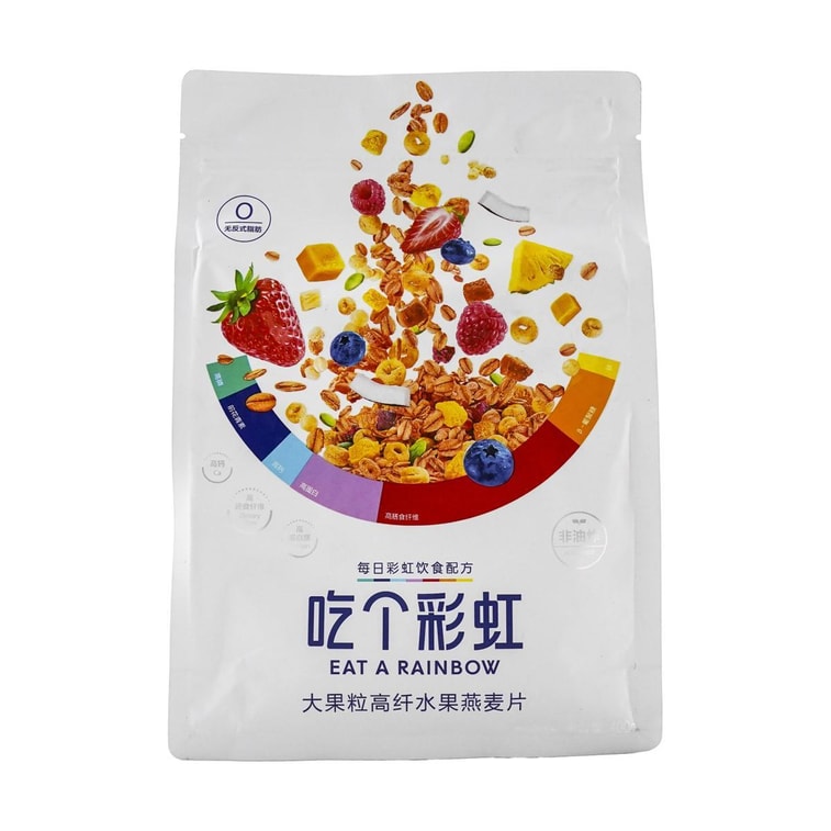 五谷磨房 吃个彩虹 无糖大果粒高纤水果燕麦片 400g 3