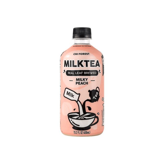 milk tea white peach milky flavor 450ml