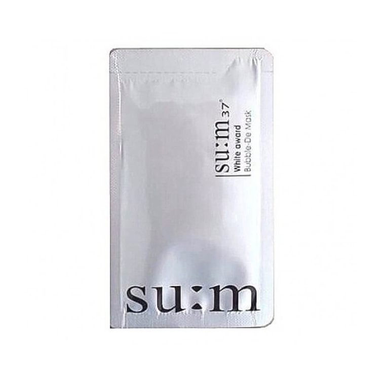 韩国su M37 呼吸苏秘三合一氧氣泡泡面膜一片4 5ml 亚米