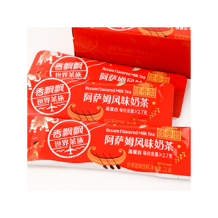 香飘飘 阿萨姆风味 冲泡奶茶 264g 10