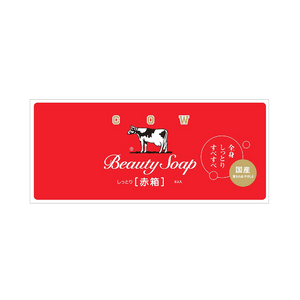 COW 牛乳石碱共进社 红盒牛奶温和沐浴皂 6个