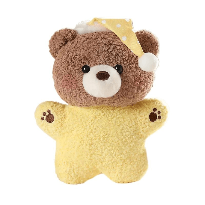 おやすみベイビービーズクッションシリーズ ドール 肌に優しい生地 柔らかい かわいい外観 クマ 17cm