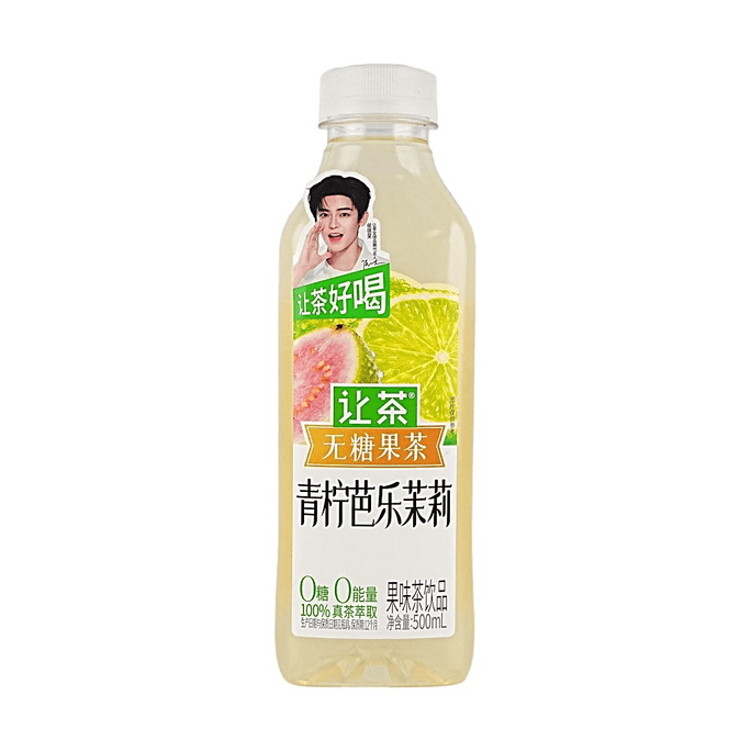 让茶 无糖青柠芭乐茉莉果茶 500ml【0糖0卡0脂肪】