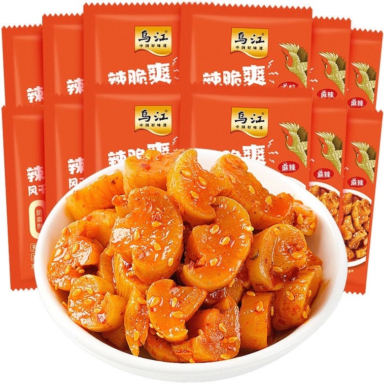 乌江 辣脆爽风干 萝卜干 22g*5包 榨菜 酱菜 咸菜 特色速食菜  麻辣爽口 早餐 6