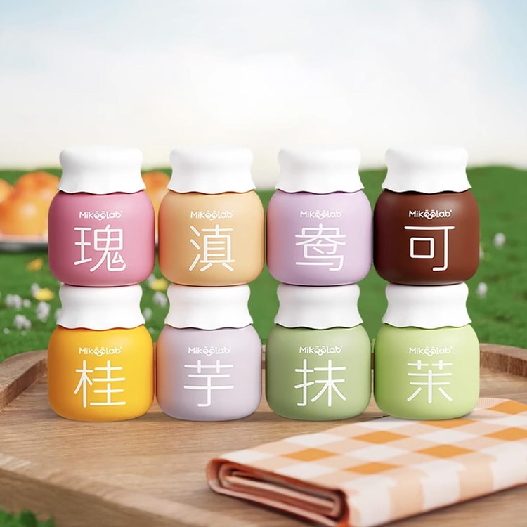 MikooLab Floral Flavored Milk Tea, Eight Cans, Matcha/Jasmine