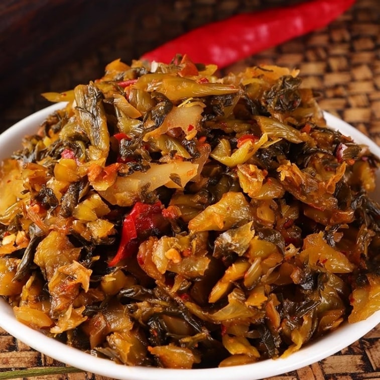 [글로벌 굿즈 페스티벌] 옛날식 옹기 항아리 "재고 정리 세일" [윈난 미두] 야채 절임, 옛날식 야채 절임 200g x 2봉지, 매콤하고 맛있어 밥과 함께 먹기 좋고, 새콤하고 상큼한 갓김치는 밥, 볶음 요리, 라면 등에 비벼 먹기 좋습니다. 윈난 미두의 특산품입니다. 5