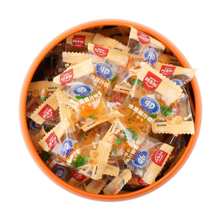 AMOS阿麦斯 大吉大利 · 4D甜橙爆汁软糖礼盒 300g【超可爱小橘子糖!!】 11