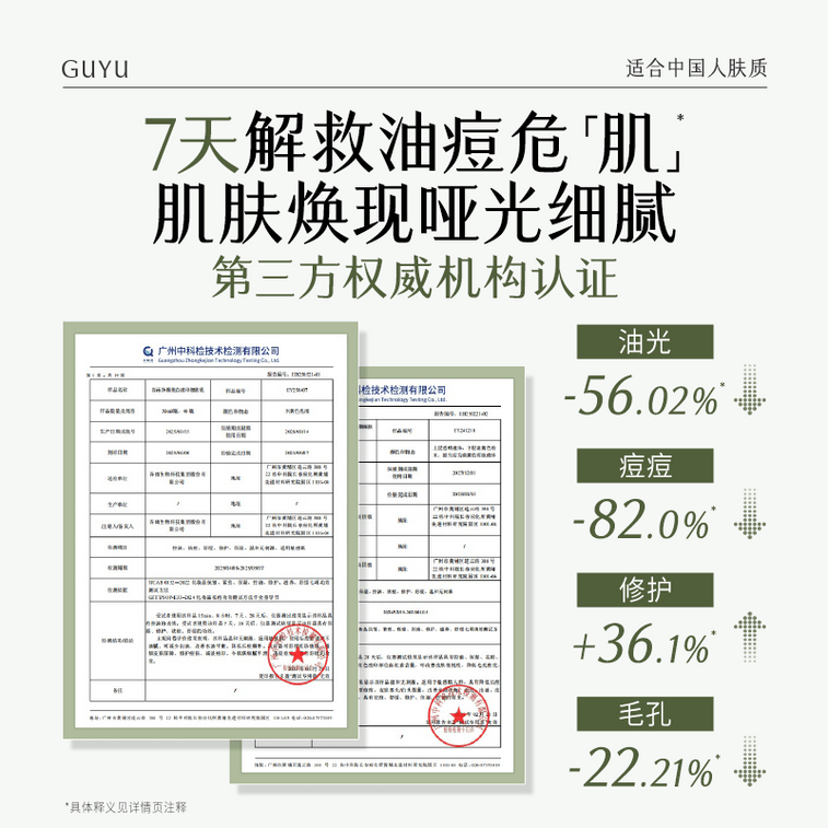 谷雨 【專為油痘肌研發-水乳霜套裝】白千水乳霜套裝【祛痘平閉口】【8小時持效控油】【更適合亞洲人膚質】舒緩修護 補水保濕 收縮毛孔 (細膚爽膚水150ml + 淡印乳液100ml + 控油面霜50g) 6