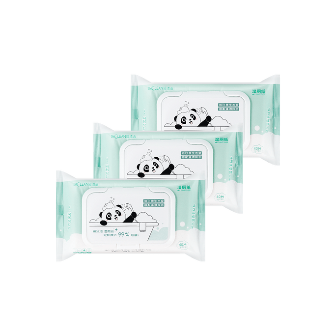 【Value Pack】Wet Toilet Paper 40 tissues*3 Packs