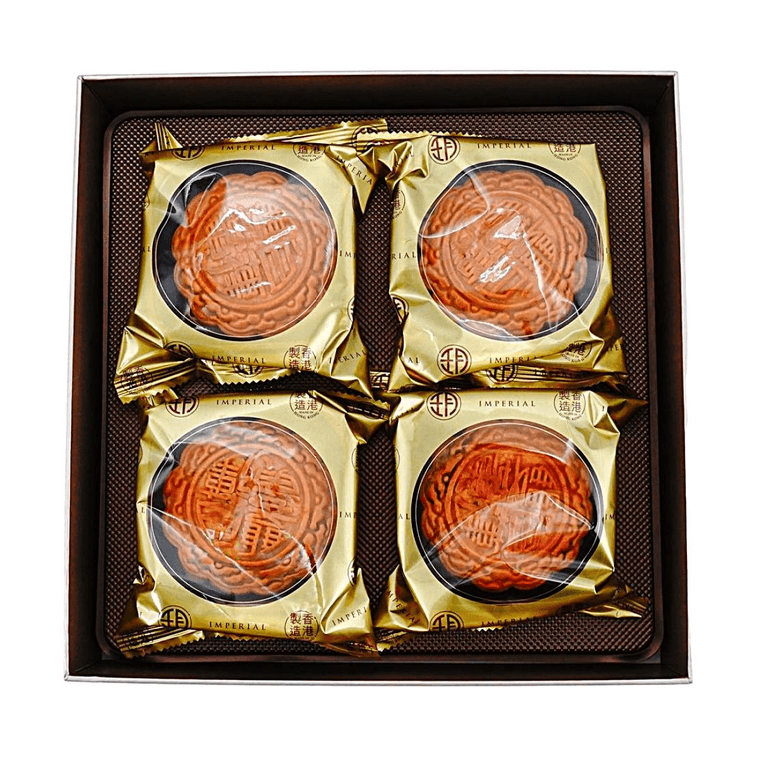 香港皇玥 双黄白莲蓉月饼礼盒 4枚入 740g【中秋礼盒】 7