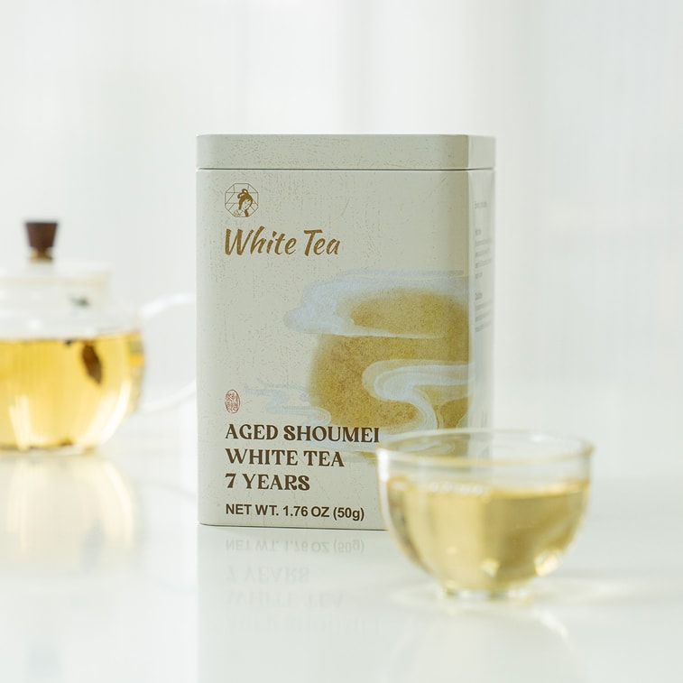 茶園月枝オリジナルリーフティー - 七年熟成松梅白茶 50g 3