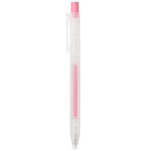 0.3mm multi-color roll-out gel-ink ballpoint pen knock-on【pink】