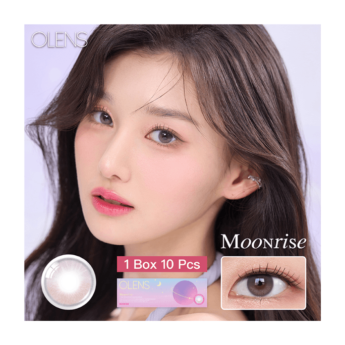 [중국 직배송] O-LENS 문라이즈 모브 핑크 1일용 일회용 콘택트렌즈 (소구경, 자연스러운 스타일), 10매 - $3.75 (375)