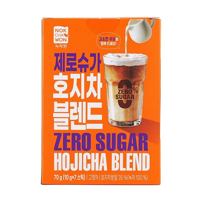 韩国NOKCHAWON 无糖速溶焙茶粉 70g【搭配牛奶DIY奶茶】