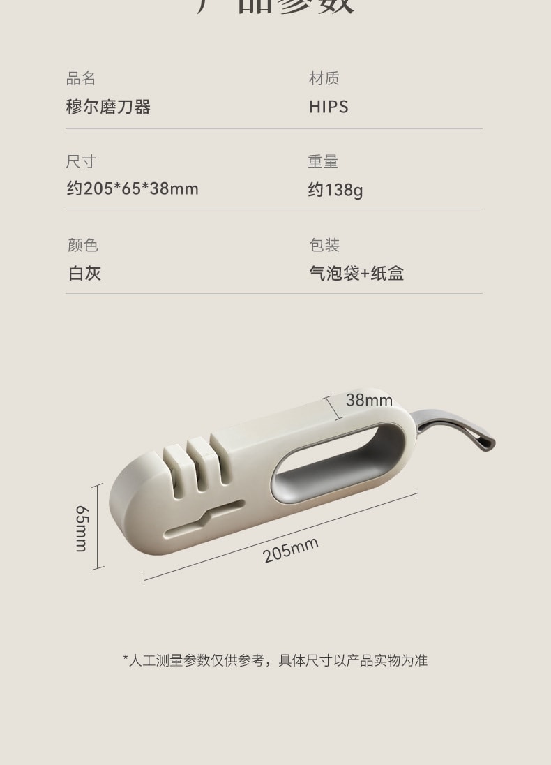 FaSoLa Life 四合一磨刀器 白灰/零件 刀剪可用 多功能防滑磨刀石