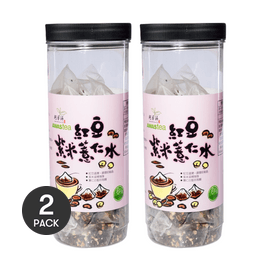 Red Bean Purple Rice Barley Tea, 0.53 oz x 30 bags *2【2 Packs】