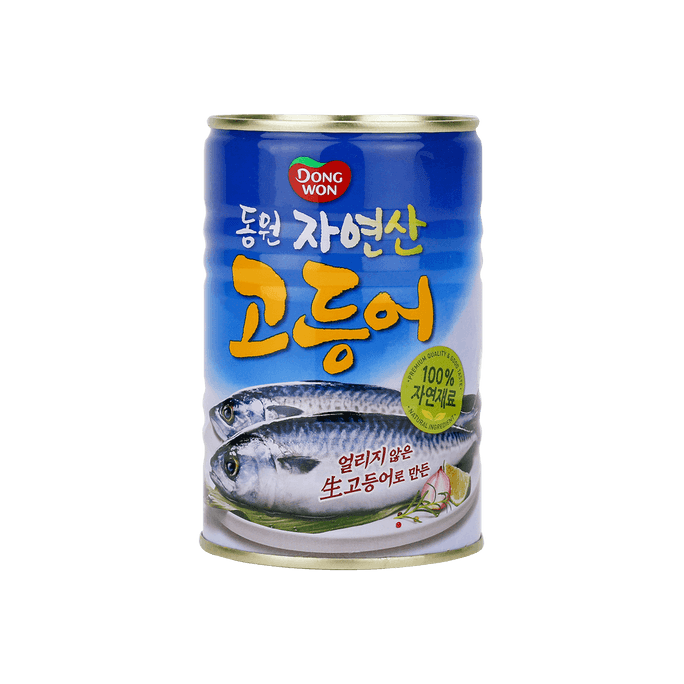 韩国DONGWON东远 即食鲭鱼青花鱼罐头 400g