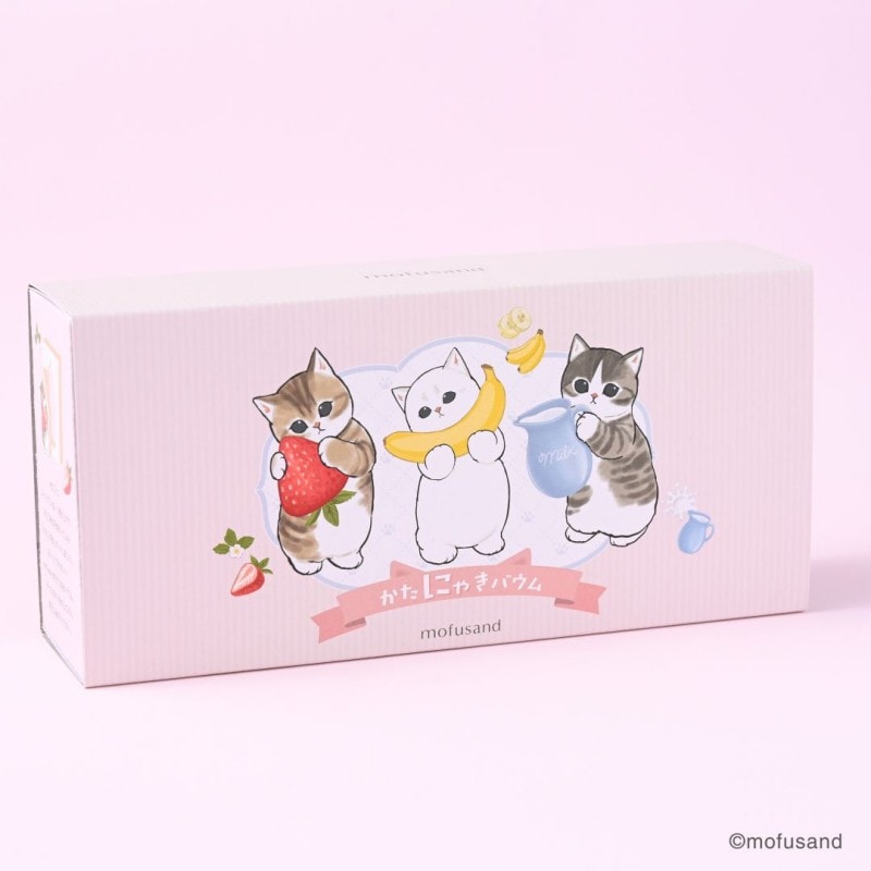 【日本直邮】 日本 KATANUKIYA mofusand联名 小猫立体年轮蛋糕 3种口味组合装 1盒