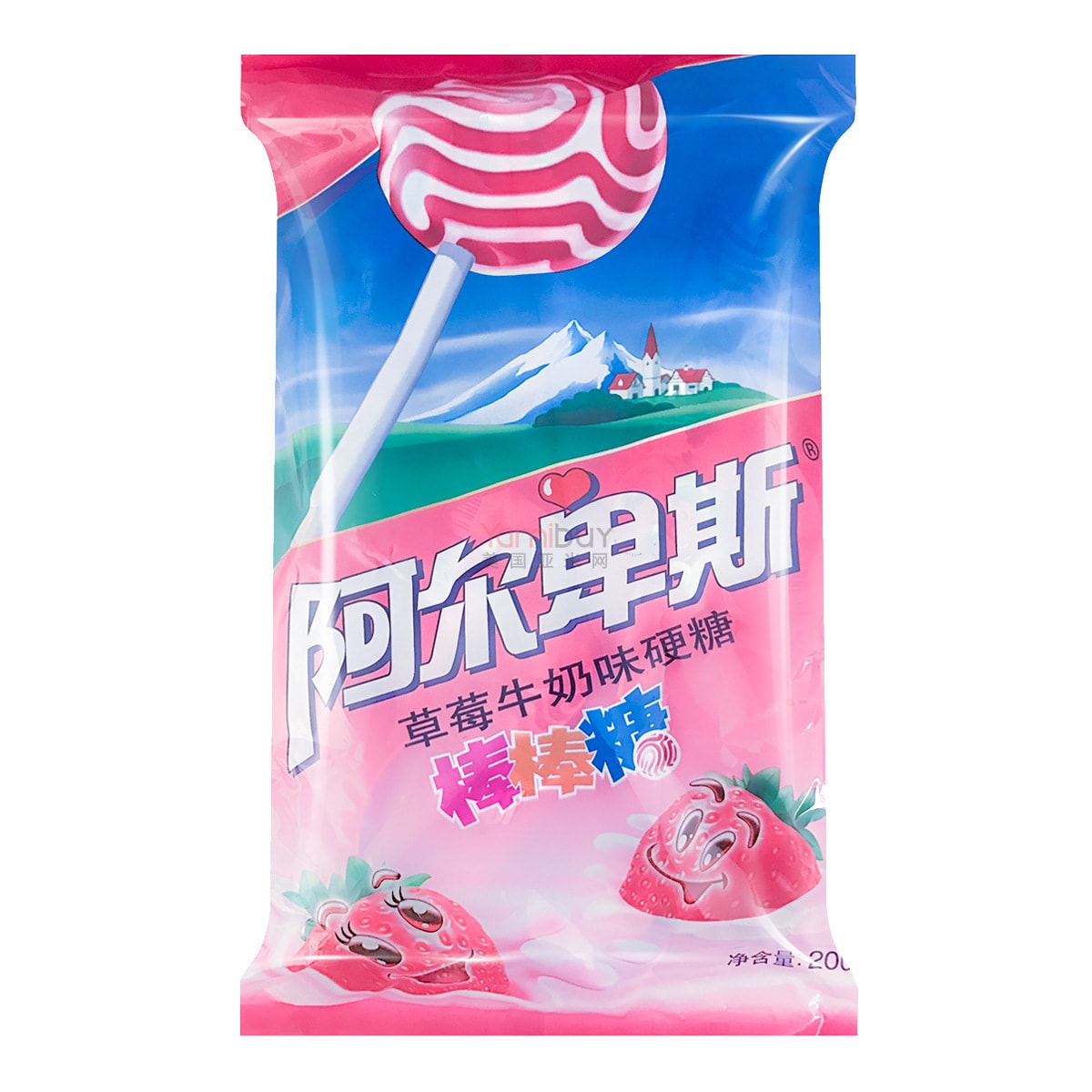 阿尔卑斯草莓牛奶味图片