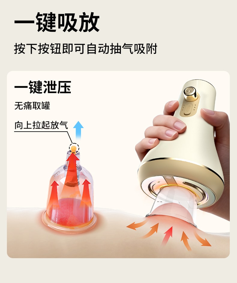  和正 【配罐体 赠精油】电动刮痧经络仪  白色 1件