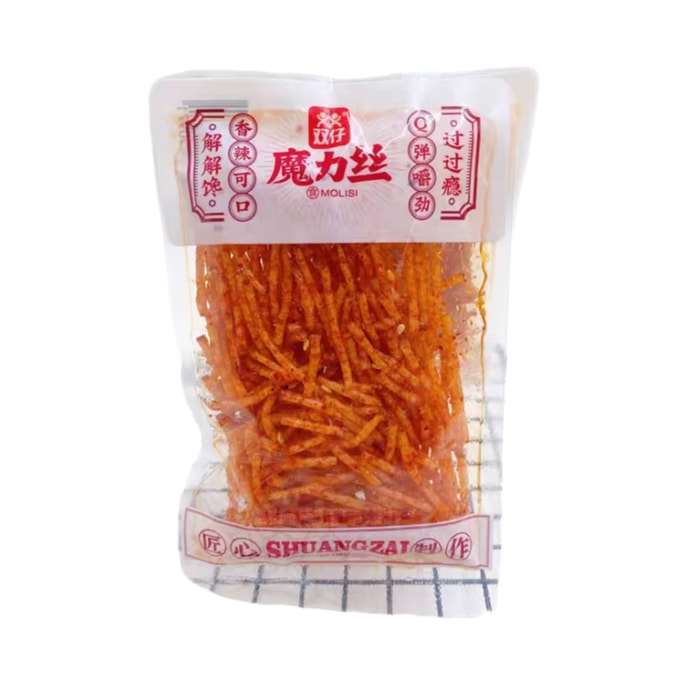 【中國直郵】 雙仔 魔力絲辣條 每包20克 有嚼勁麵筋零食 正宗麻辣味 獨立小包裝