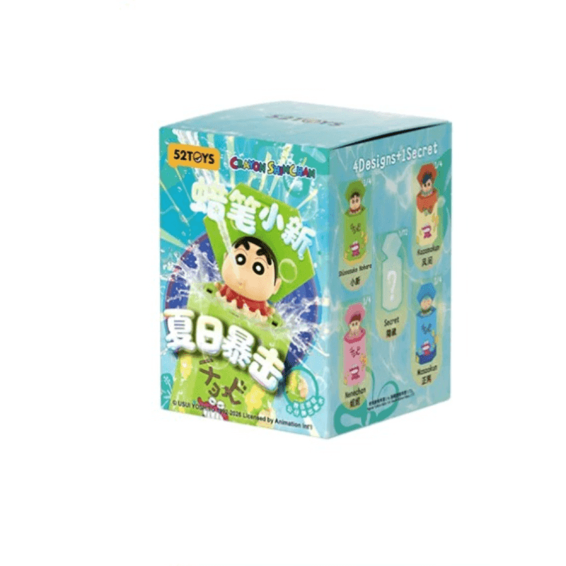 中国直送】 52TOYS クレヨンしんちゃん 楽しい水鉄砲 夏の攻撃 盲盒 手