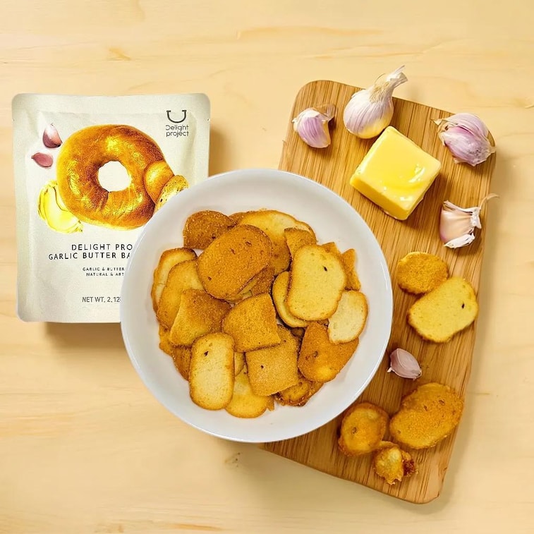 Product Detail - 【Olive Young's #1】Garlic Butter Bagel Chips,2.11 oz【Online Exclusive】【 Low Calories】【Olive Young Bagel Chips】 - image0