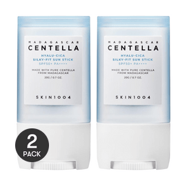 Madagascar Centella Hyalu-Cica Silky-Fit Sun Stick, SPF50+ / PA++++, 0.7oz.*2【Value Pack】