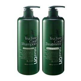 Natural On Tea Tree Cool Shampoo and Treatment Set (1000 ml. 2 pk)